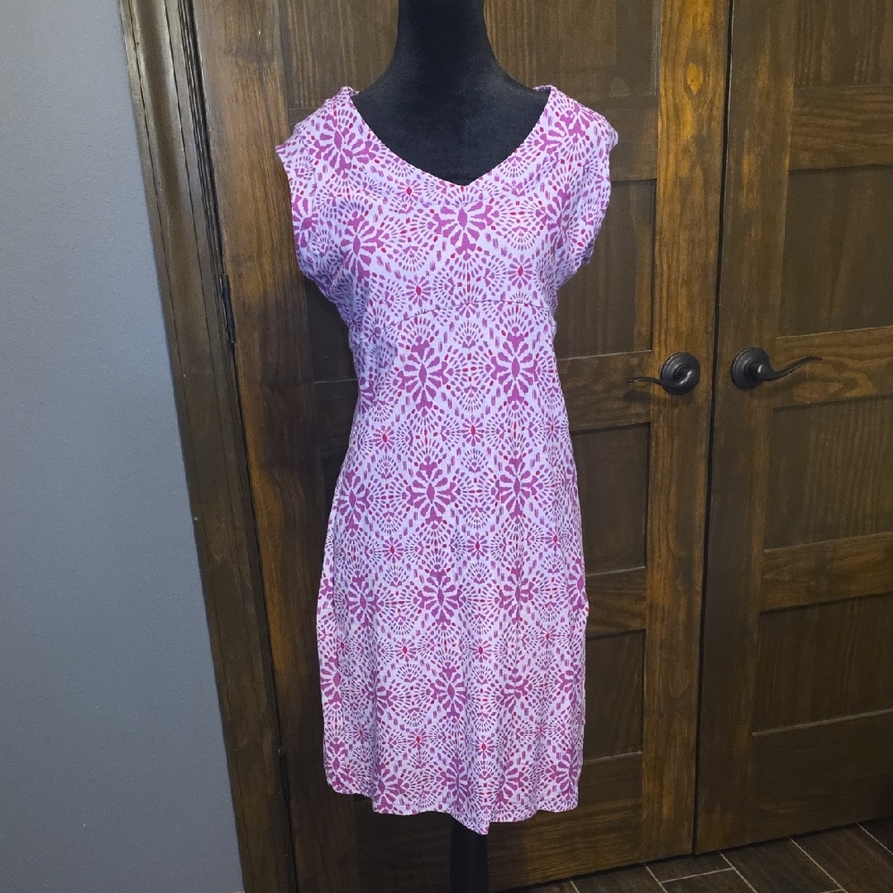 Columbia Purple Patterned Sleeveless Dress
